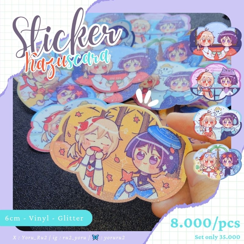 [Ruuverse] STICKER KAZUSCARA SEASON WITH YOU - Kazuha Scara Wanderer - GENSHIN IMPACT FANMERCH