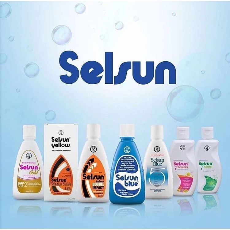 SELSUN Shampoo / Conditioner Series ukuran kecil dan besar.