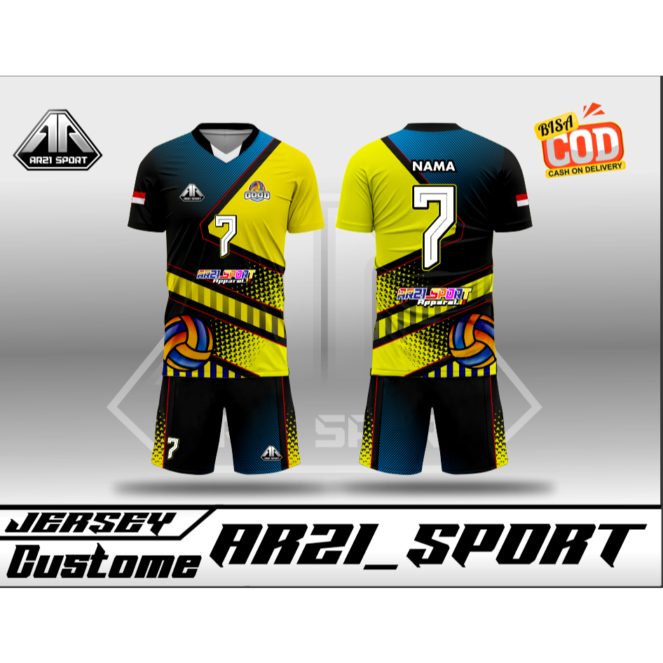 Ar21_sport Jersey Anak Futsal Voli Sepakbola badminton fullprinting
