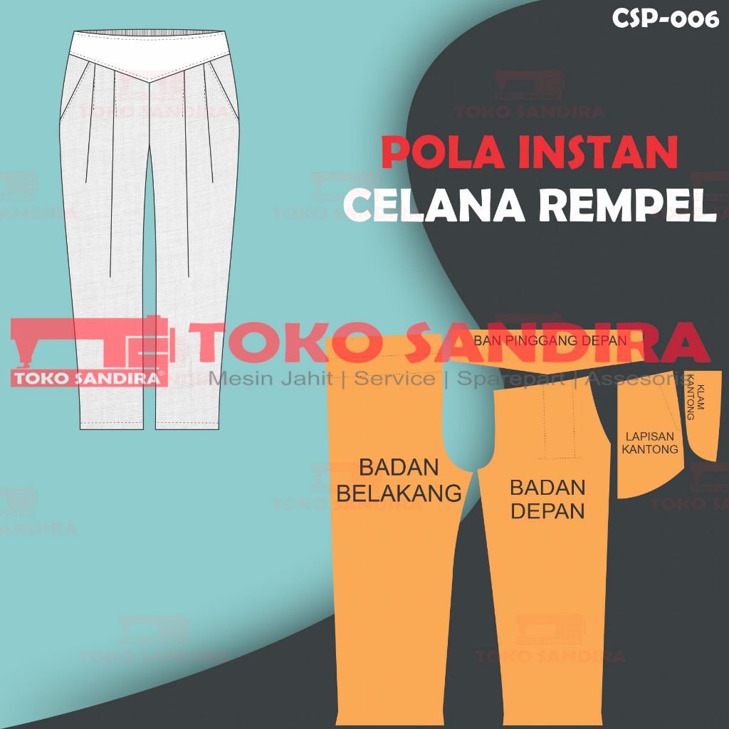 pola celana cargo/pola instan celana/pola celana/pola instan celana karet/pola instan murah/pola jip