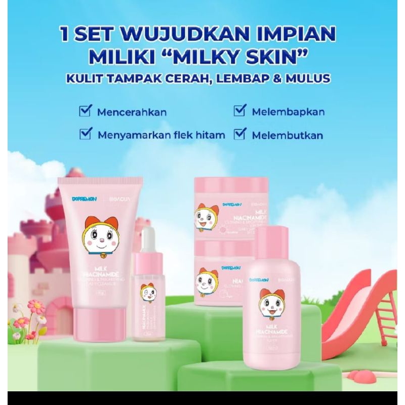 BIOAQUA x Doraemon Skincare Set anak paket 5pcs