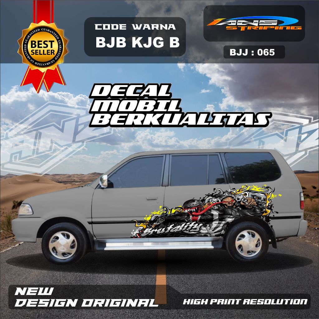 BJB 065 - STIICKER DECAL VENOM MOBIL KIJANG GRAND EXTRA KIJANG PANTHER KIJANG LGX KIJANG KUDA