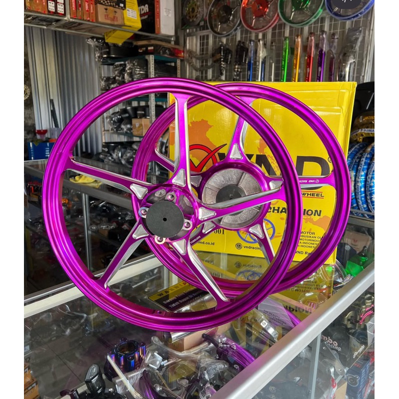 VELG VELK VND RACING AK55 UNGU PURPLE JUPITER JUPITERZ JUPITERMX FIZR FIZ R RXKING RX KING F1ZR VEGA