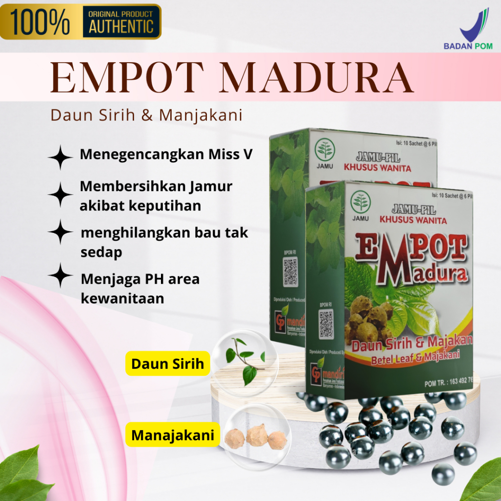 BPOM Empot Madura (Atasi Masalah Kewanitaan)