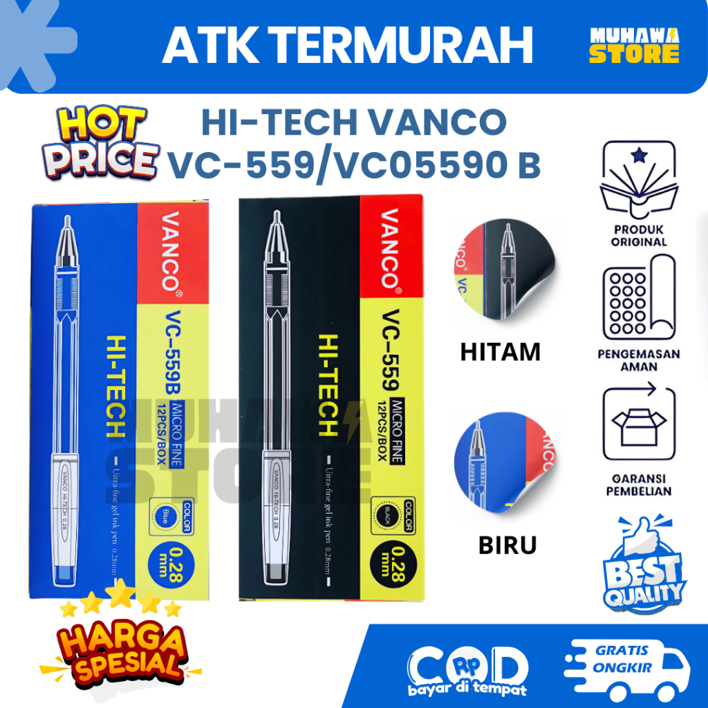

HI-TECH-H VANCO 559 PEN MURAH VANCO VC-559