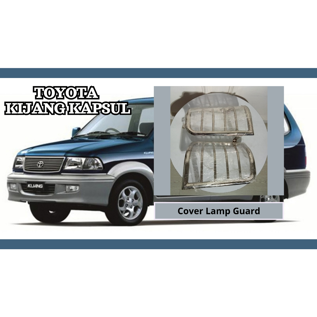 Cover Lampu Belakang Kijang Kapsul Lamp Guard Chrome Pelindung Stop Lamp Toyota Kijang Kapsul Akseso
