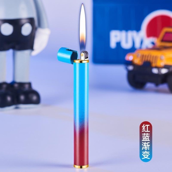 Korek unik bentuk stik kecil, isi ulang gas nyala api lilin PL1601