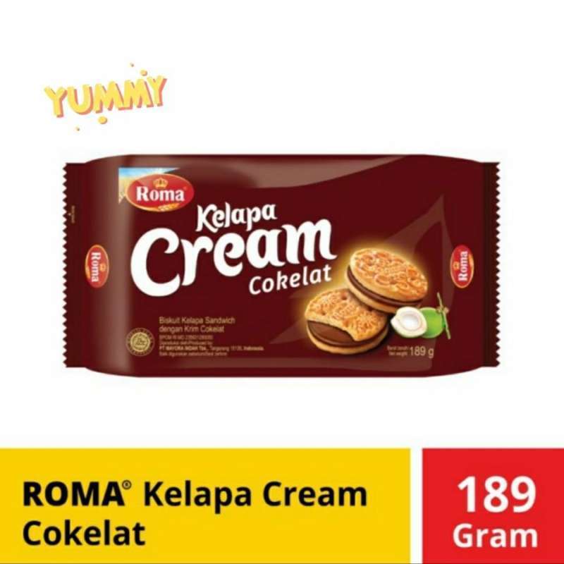 

roma kelapa cream cokelat biskuit | family pack