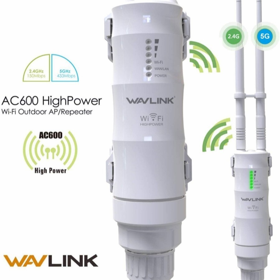 Wavlink AC600 HighPower Wi-Fi Outdoor AP/Repeater sperti tplink eap110 - 4G LTE AC1200