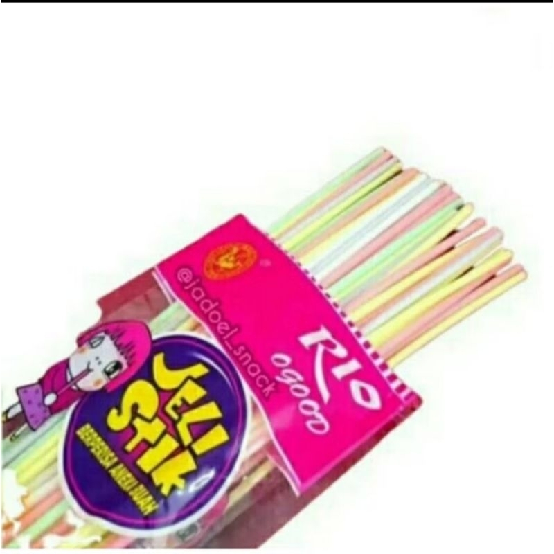 

Jelly stick panjang aneka rasa buah segar isi 50pcs permen jeli stik murah