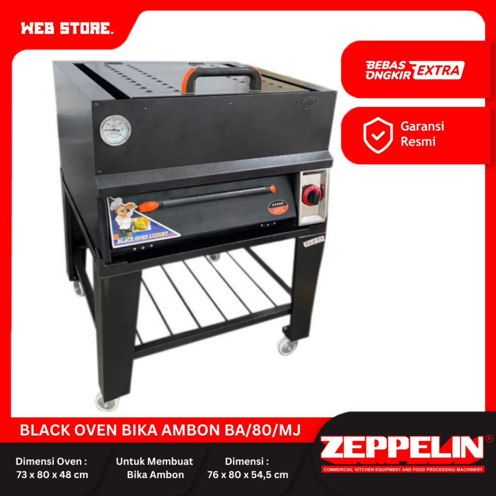 Oven Gas Black Oven Kue Bika Ambon BA/80/MJ ZEPPELIN