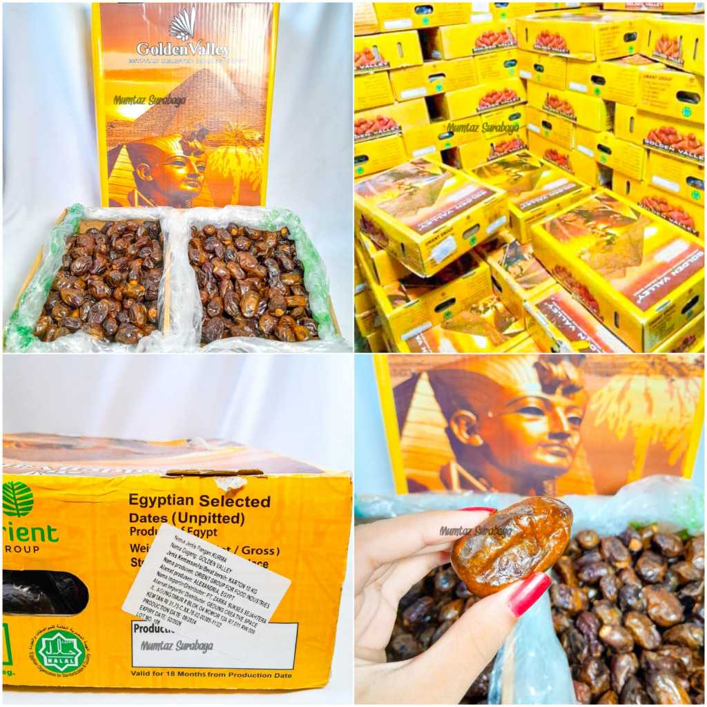 

(Free Ongkir) Kurma Curah Golden Valley 10kg Kurma Mesir 10kg