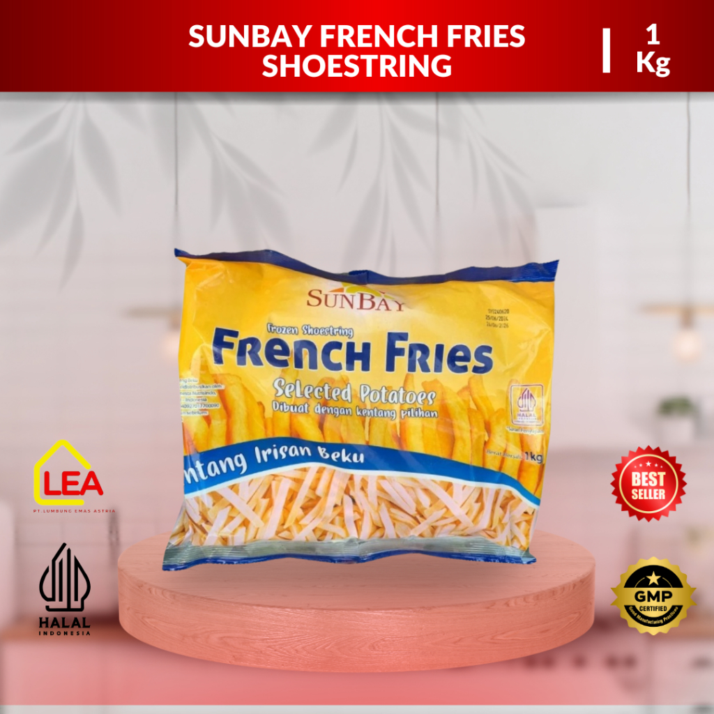 

Sunbay French Fries Shoestring 1 Kg I Kentang Goreng Irisan Beku