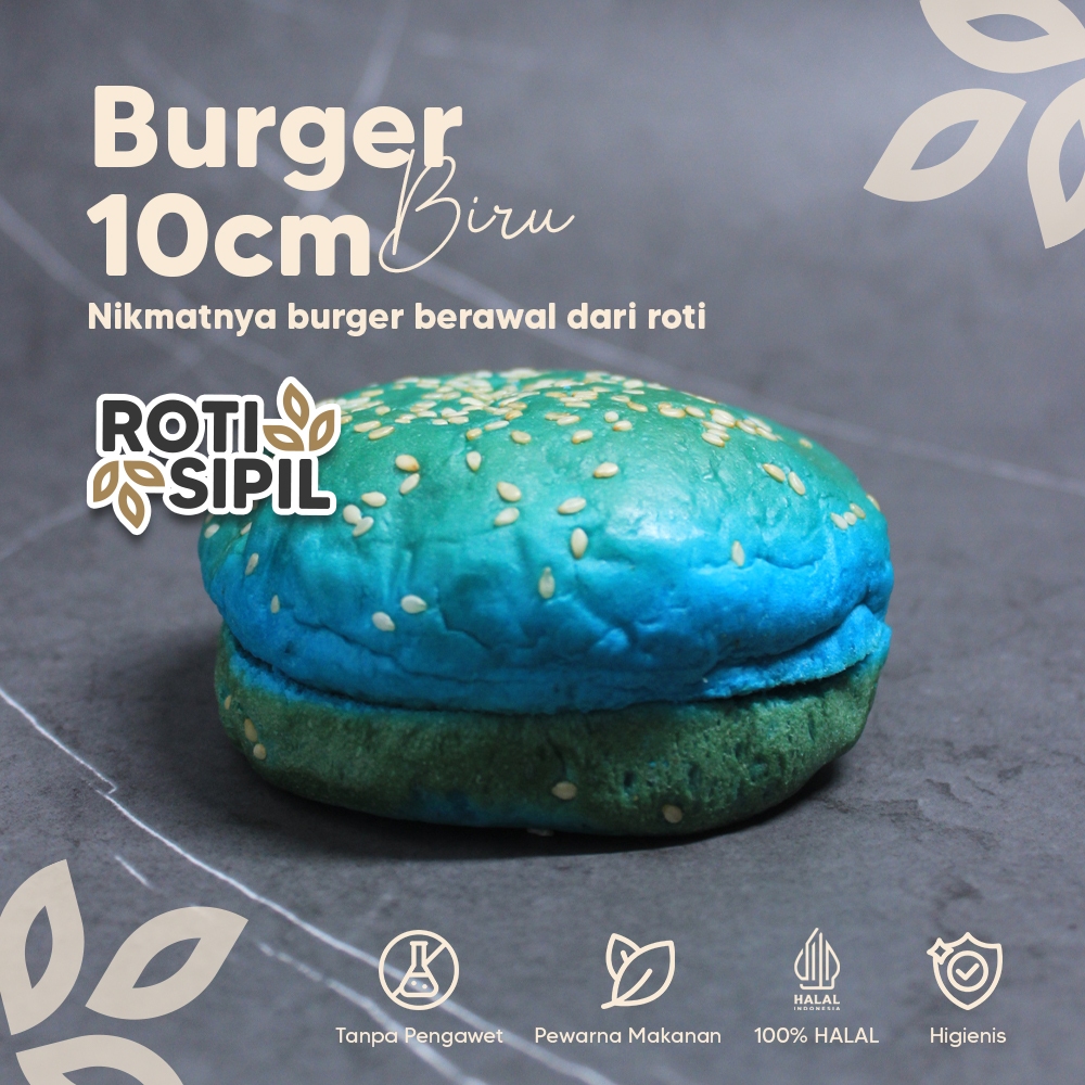 

Roti Burger Biru 10cm | Base Burger 10cm Blue