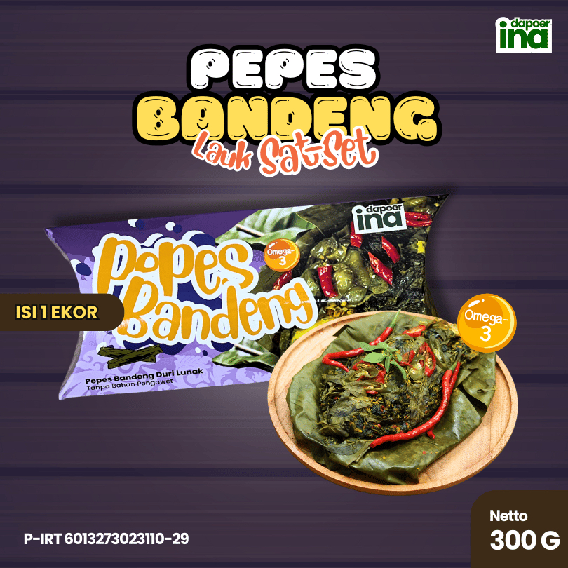 

Pepes Bandeng Presto Duri Lunak Dapoer Ina - Isi 1 Ekor