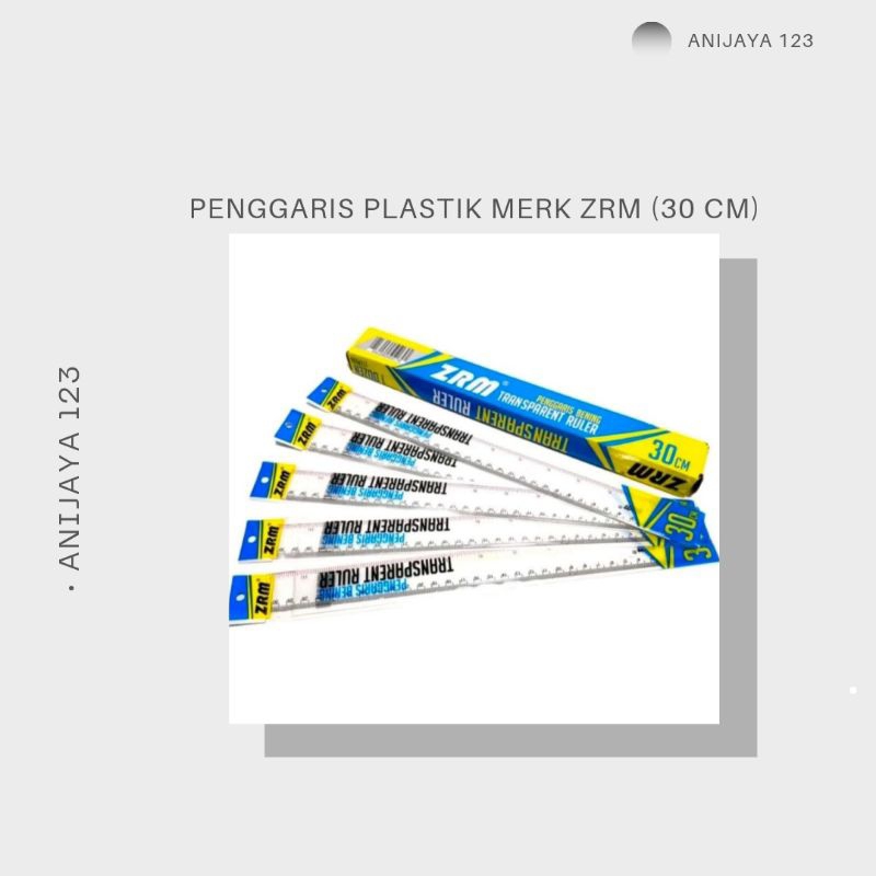 

Penggaris Plastik Merk ZRM (30 cm)