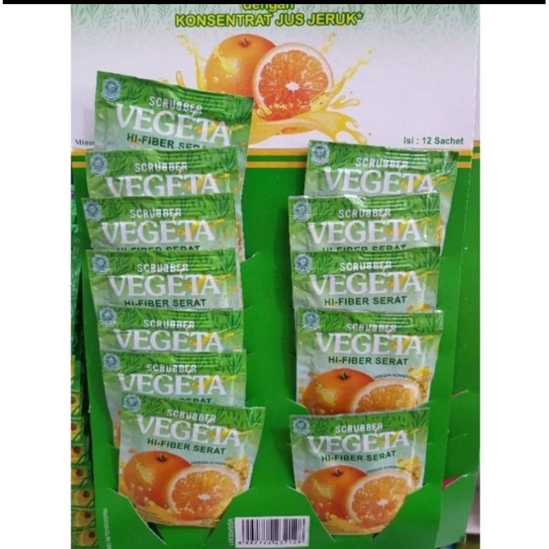 

vegeta herbal (6sachet)rasa jeruk scrubber | untuk melancarkan BAB.