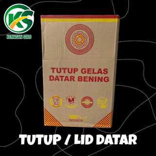 Tutup gelas plastik 10 oz sampai 22 ozLid / Tutup datar cup plastik Gelaz tebal (dus)