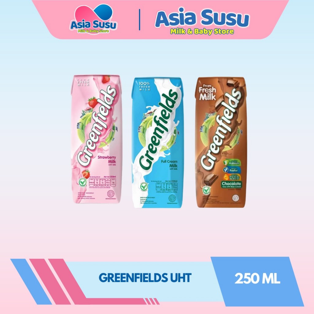 

Greenfields Susu UHT 250 ml - 100% Fresh Milk dari Greenfields Farm