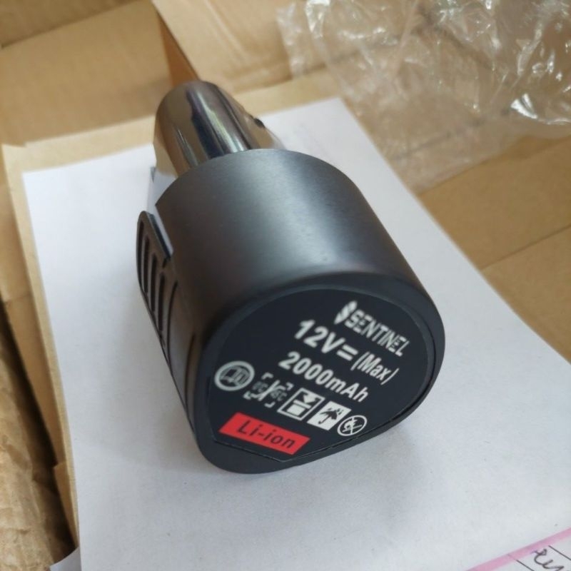Baterai battery batre Bor charger 12V 2000mah Li-ion. SENTINEL