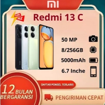 XIAOMI REDMI 13C RAM 8/256GB GRS 12 BULAN 13C RAM 8/256GB FULLSET