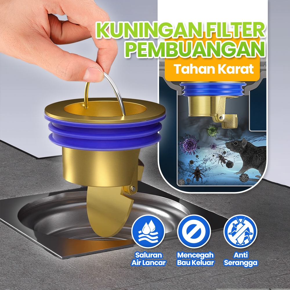 Katup Penutup  Saluran Air Floor Drain Penurtup Saluran Air Kamar Mandi Anti Serangga Dan Tikus