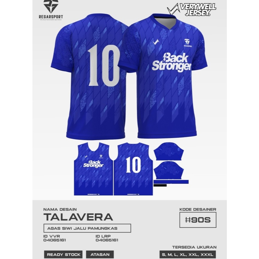 REGARSPORT - 364 Jersey bola atasan lengan pendek