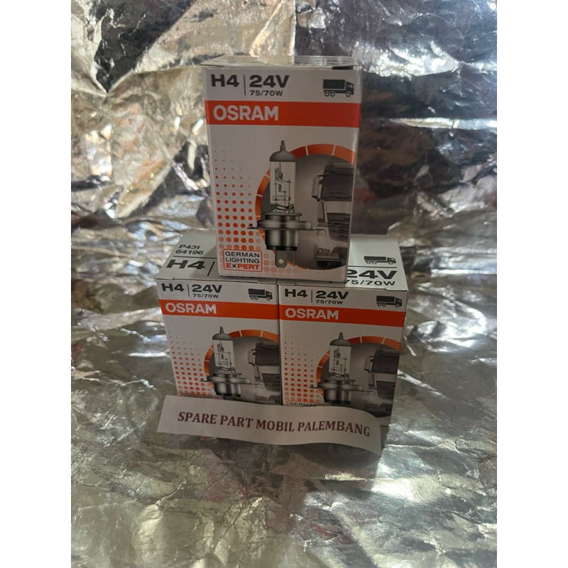 BOHLAMP UTAMA H4 12V 60/55W,H4 12V 100/90W,H4 24V 75/70W OSRAM ORI