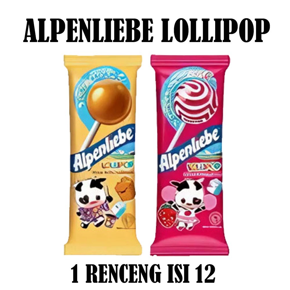 

PERMEN ALPENLIEBE LOLLIPOP RENCENG ISI 12