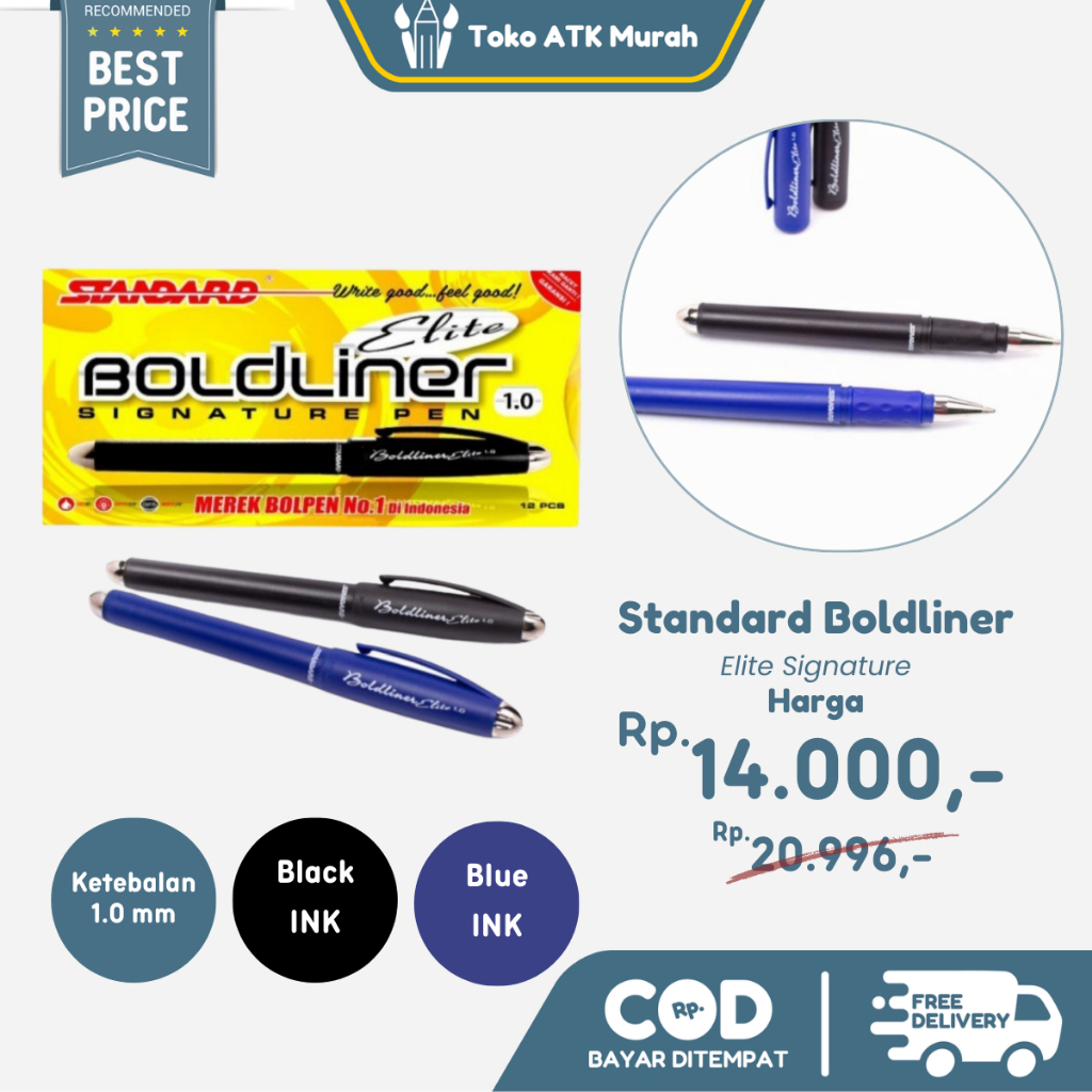 

Pulpen Standard Boldliner Elite Signature Pen