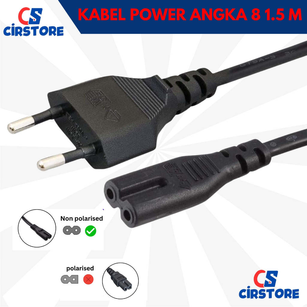 Kabel Power kabel angka 8 kabel printer /kabel power angka 8/ Kabel Power Kabel Angka 8 Kabel Printe