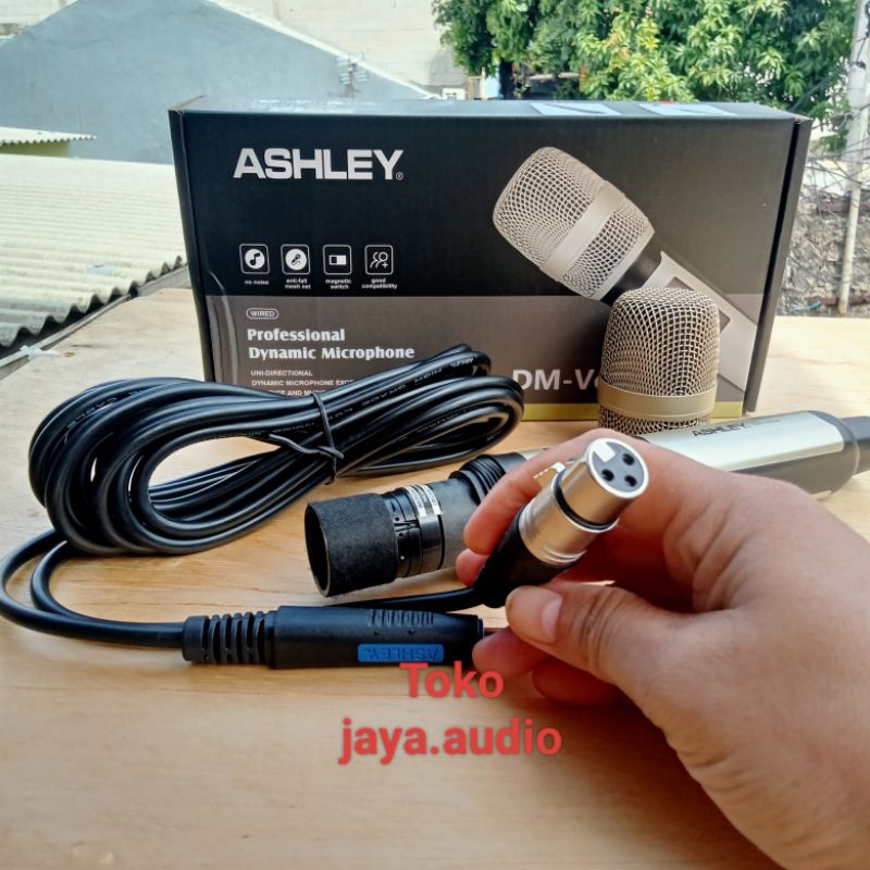MIC ASHLEY  MIK KABEL ASHLEY DM VOICE VOKAL DYNAMIC ORIGINAL