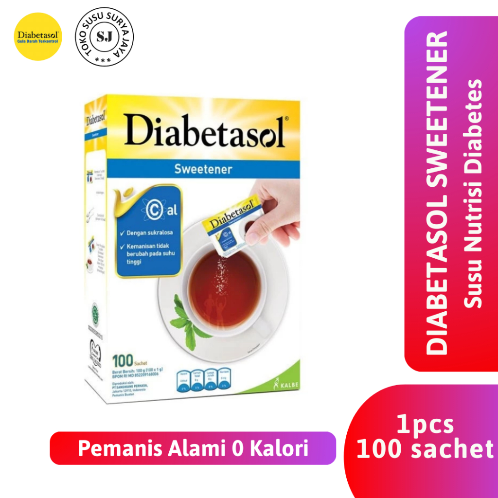 

Diabetasol Sweetener 100 x 1 gr