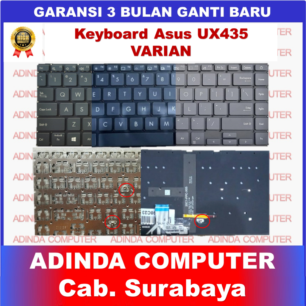 Keyboard Asus Zenbook 14 UX435 UX435E UX435EGL UX435EAL Backlight Backlite