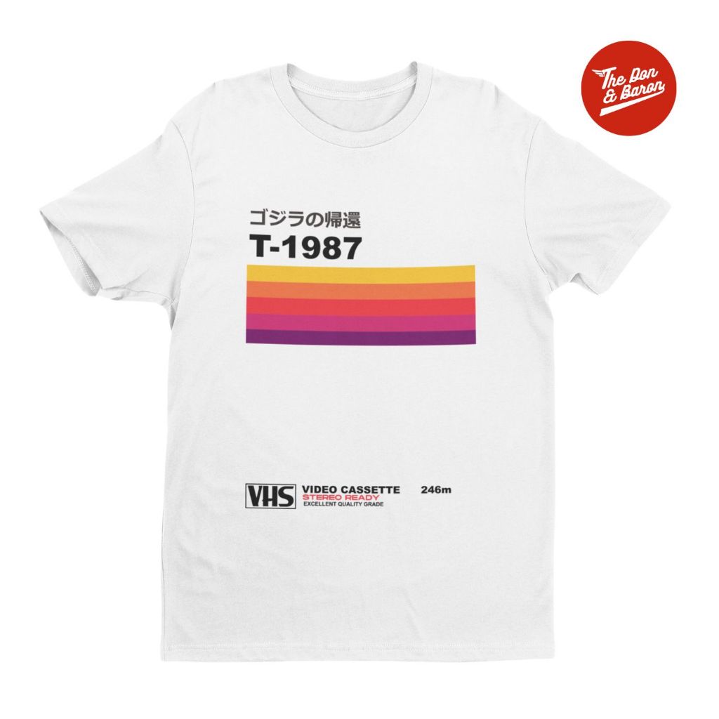 Kaos Retro Vintage Video Cassette Recorder VHS