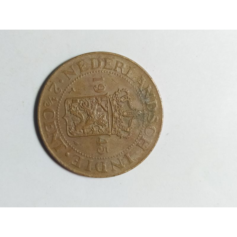 koin nederlandsch indie/benggol tahun 1945 mh895