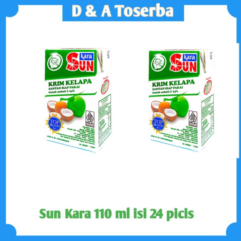 

Santan Kelapa sun Kara Tca 110ml Siap Pakai 1dus @24 Picis