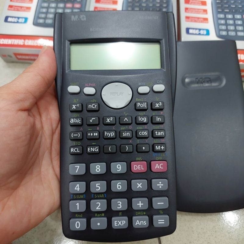 

Calculator 12 Digits Scientific 240 Function with Cover Merk M&G Kalkulator Sekolah