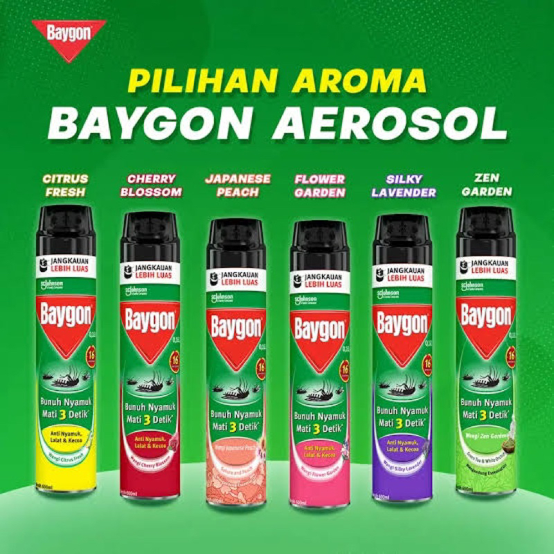 baygon aerosol 600ml - baygon obat nyamuk semprot - baygon spray - baygon obat nyamuk spray