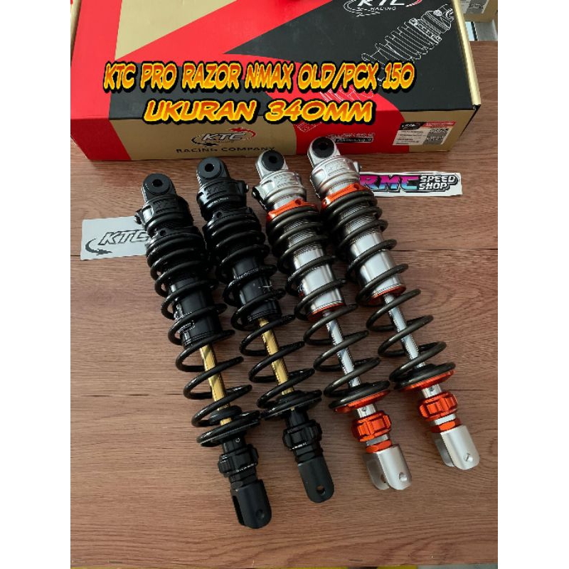 Shock Ktc Pro razor Nmax old Pcx 150 ukuran 340mm / Shock Ktc non tabun Pro razor nmax old / pcx 150