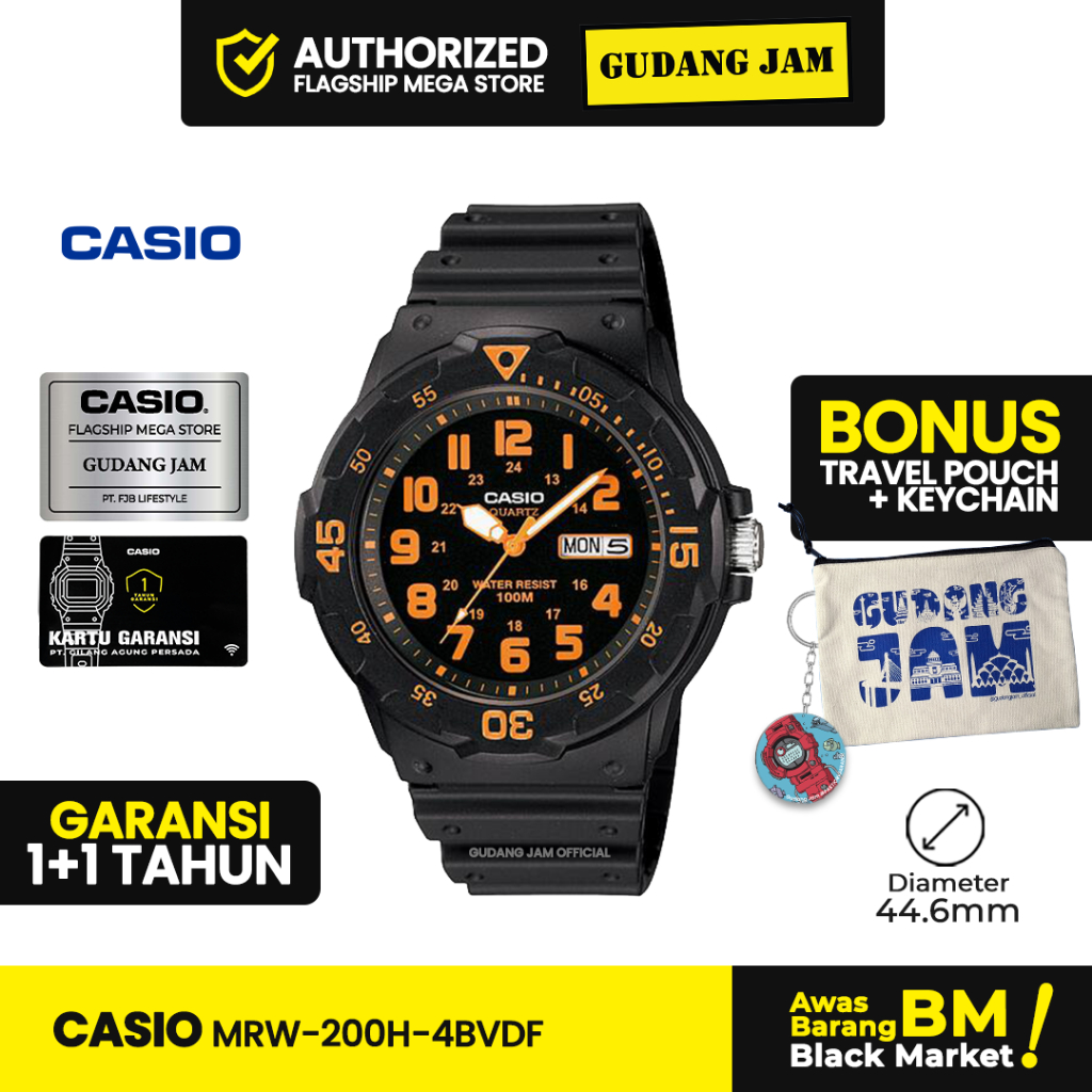 Jam Tangan Casio MRW-200H-4BVDF MRW-200H MRW-200 MRW 200H MRW 200H