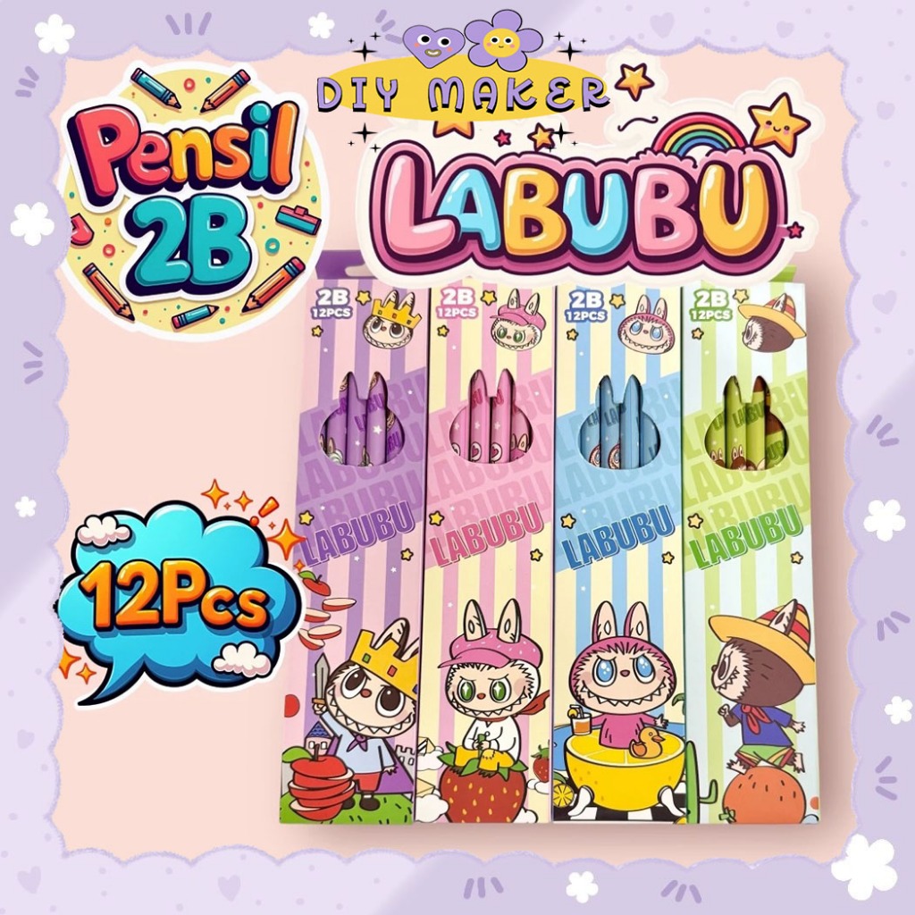 

DM 1 Set 10pcs Pensil Penghapus 2in1 Raut Box Motif Cartoon Lucu Alat Tulis Set Alat Tullis ATK AT40