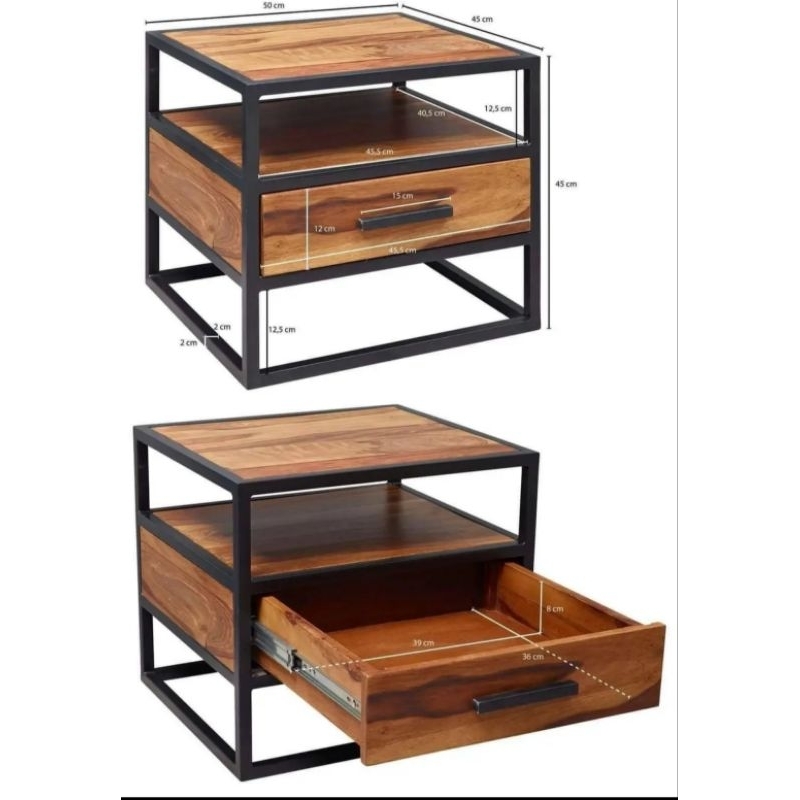 Meja TV minimalis, BUFFET RAK kayu dan besi hollow 2x2 2susun dan 1laci.