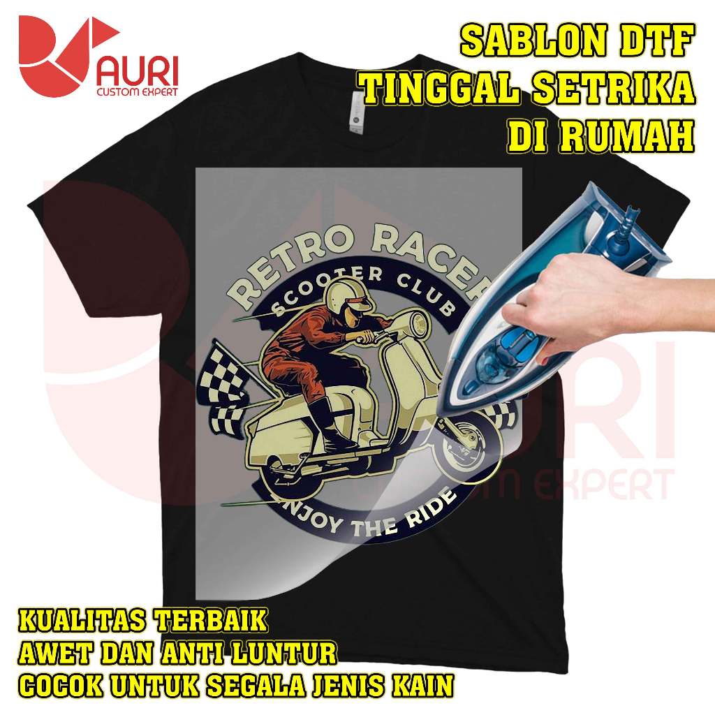 

SABLON DTF STIKER TINGGAL SETRIKA MUDAH DAN PRAKTIS BISA SATUAN - RETRO RACER
