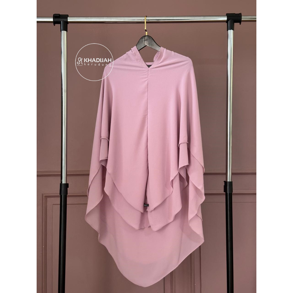 Jilbab Hijab Khimar Instan Syari Cadar Bahan Cerutty Babydoll Hawa By Khadijah Kerudung