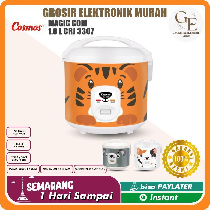 Cosmos Rice Cooker 1,8 Liter CRJ-3307 / Anti Lengket Fabelia Series CRJ-3307 1.8 L CRJ3307 CRJ 3307