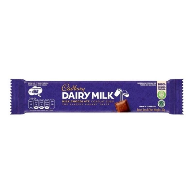 

Cadbury Cokelat Dairy Milk 30gr - 1pc