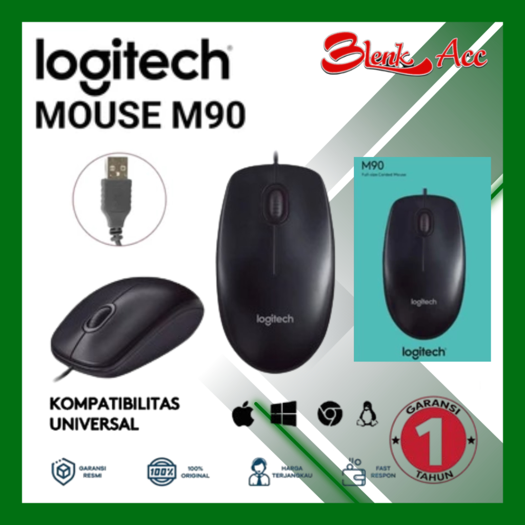 Mouse Logitech M90 Mouse Kabel Logitech