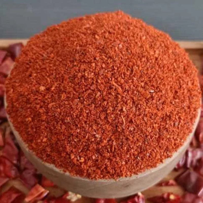

cabe tabur bubuk sudah ada bumbu gurih uk 500g dan 1000g