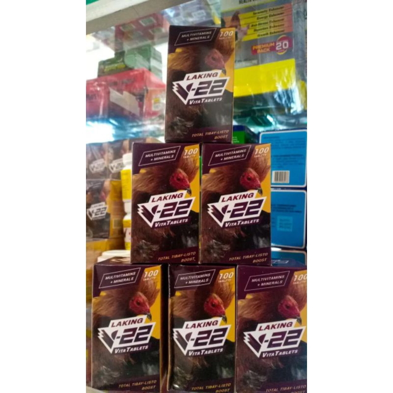 V-22 BELMAN LAKING TABLETS Obat/Vitamin Ayam Piliphins/Bangkok 1 Butir Ecer V22